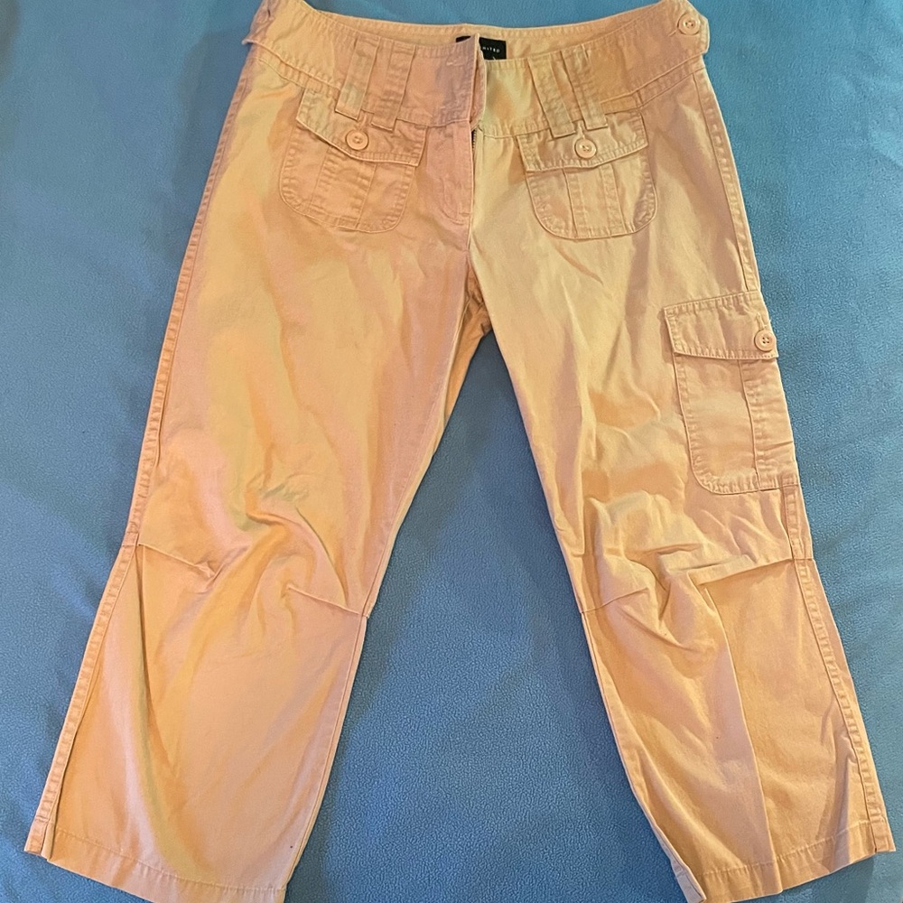 The Limited Cassidy Fit Khaki Capri Pants